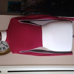 Sale! Y2K Athleisure Burgundy Mesh Crop Top M